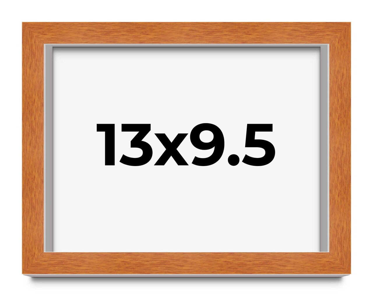 9.5x13 Classic Picture Frame with UV-Resistant Acrylic & Acid Free Backing, Available in 4 Finishes - Black, Brown, Gold, and Silver